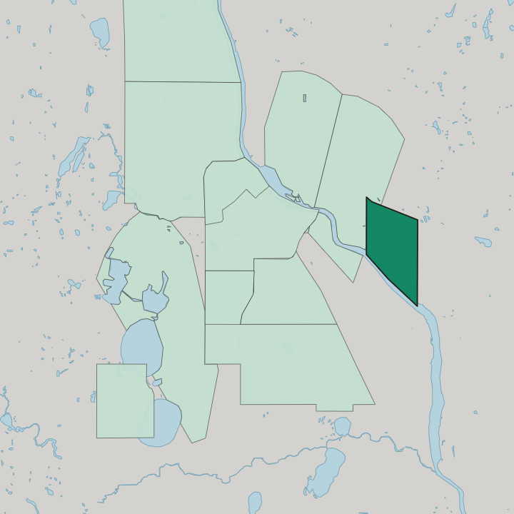Map showing Prospect Park — In Minneapolis