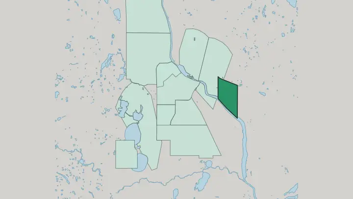 Map of Prospect Park in Minneapolis