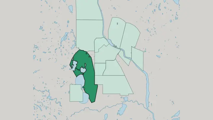 Map of Uptown in Minneapolis