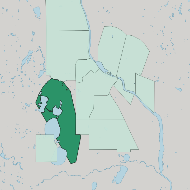 Map showing Uptown — In Minneapolis