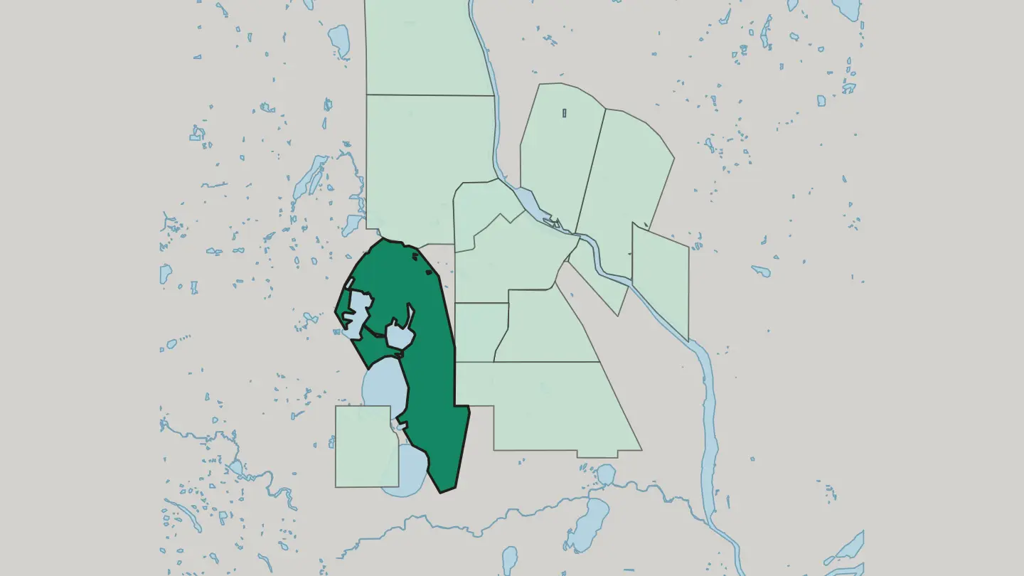 Map of Uptown in Minneapolis