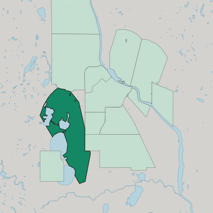 Map showing Uptown — In Minneapolis