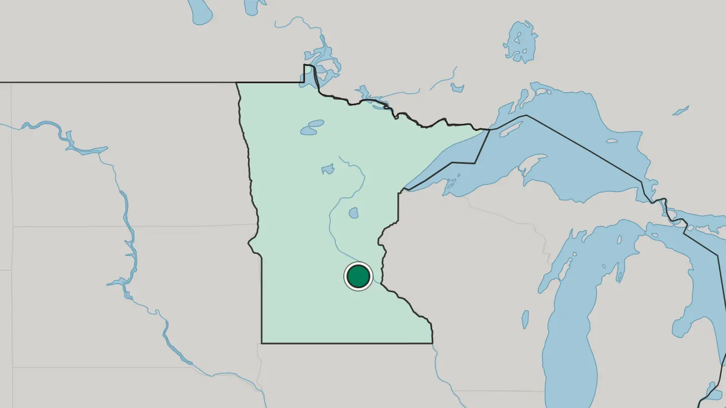 Map of Minnetonka in United States