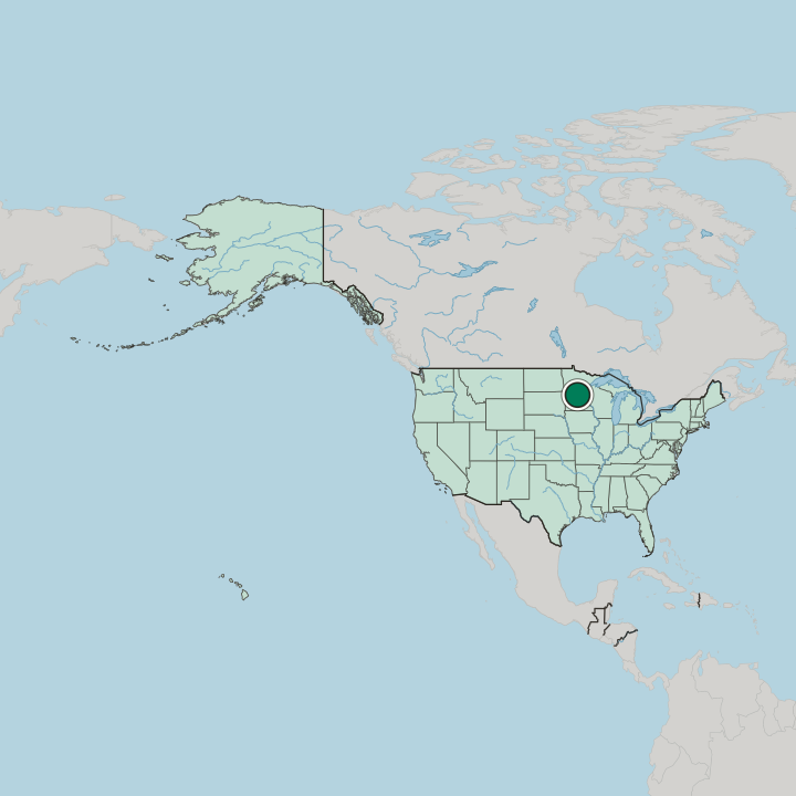 Map showing Saint Cloud — In United States