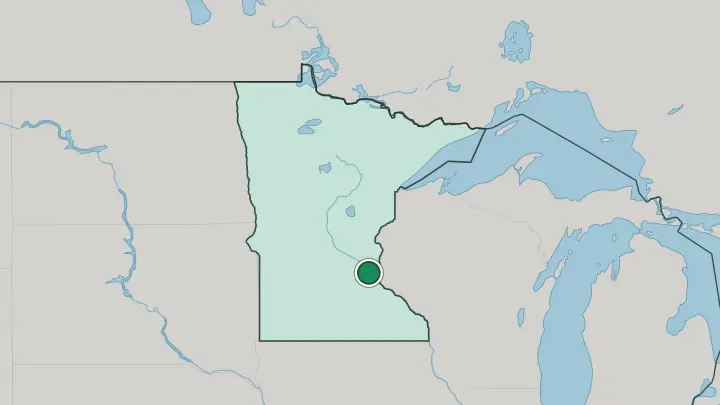 Map of Saint Paul in United States