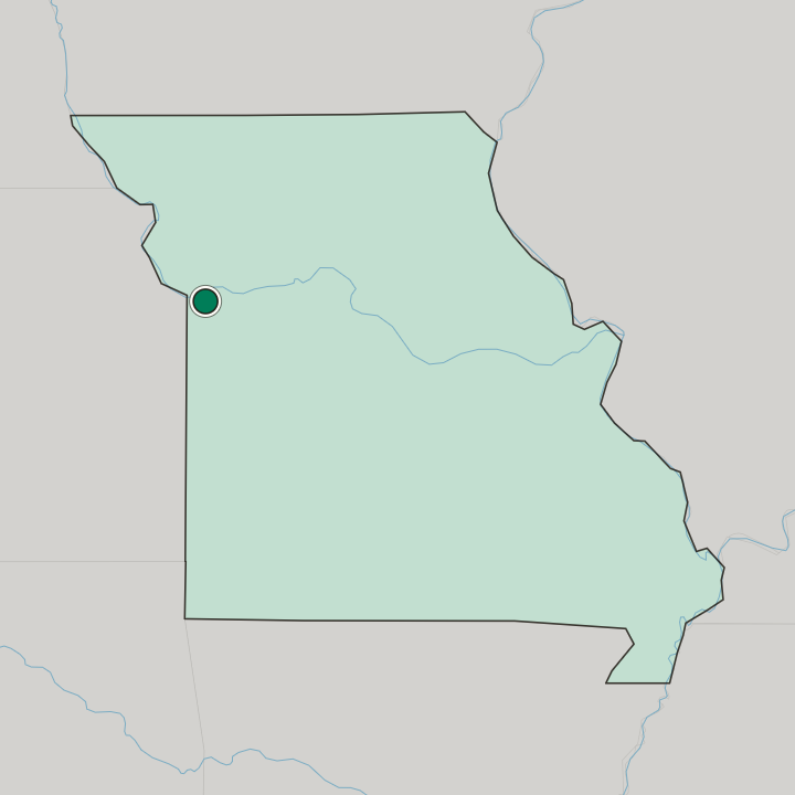 Map showing Independence — In Missouri