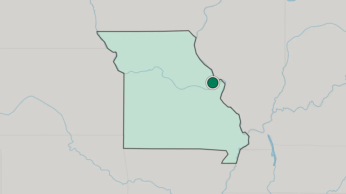Map of O'Fallon in United States