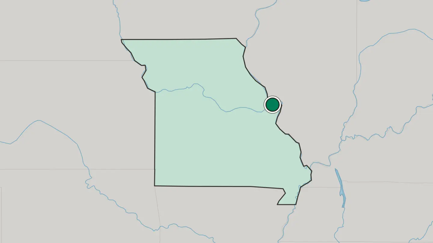 Map of Saint Charles in United States