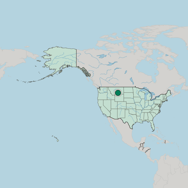 Map showing Billings — In United States