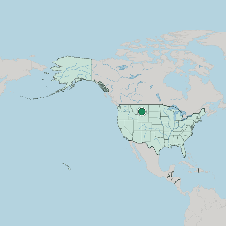Map showing Billings — In United States