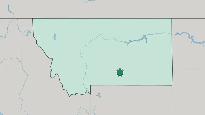 Map of Billings in United States
