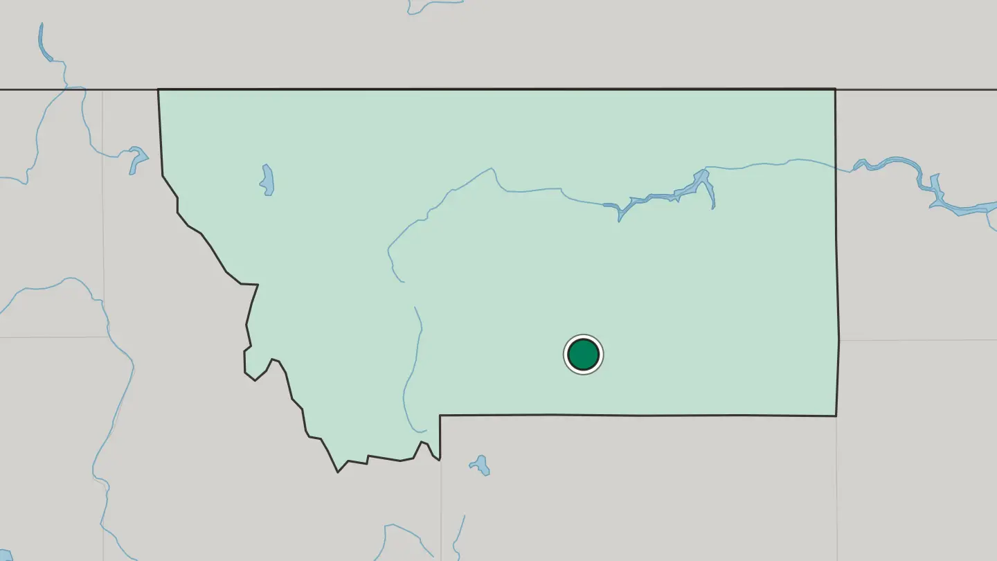 Map of Billings in United States