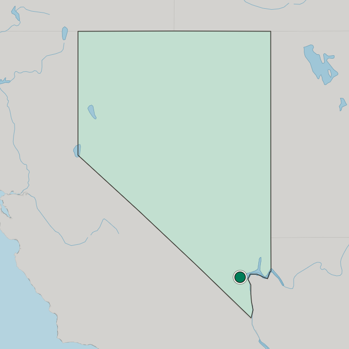 Map showing Henderson — In Nevada