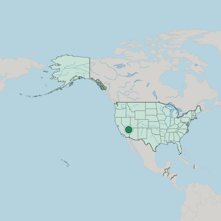 Map showing Las Vegas — In United States