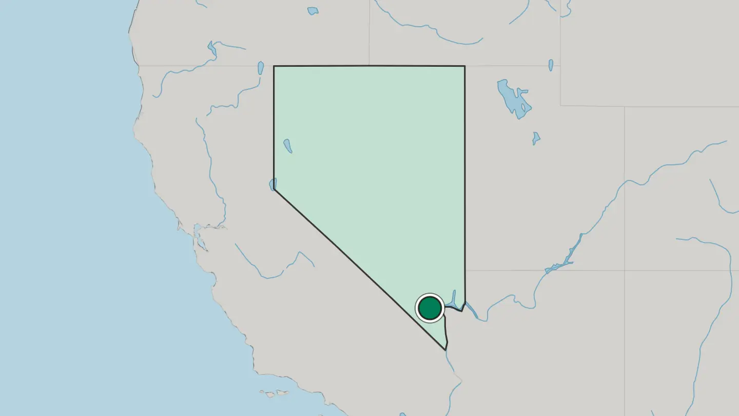 Map of Paradise in United States