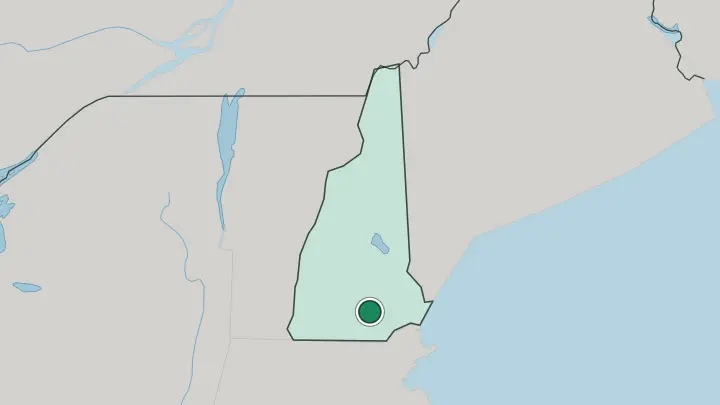 Map of Manchester in United States