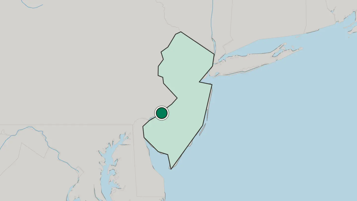 Map of Camden in United States