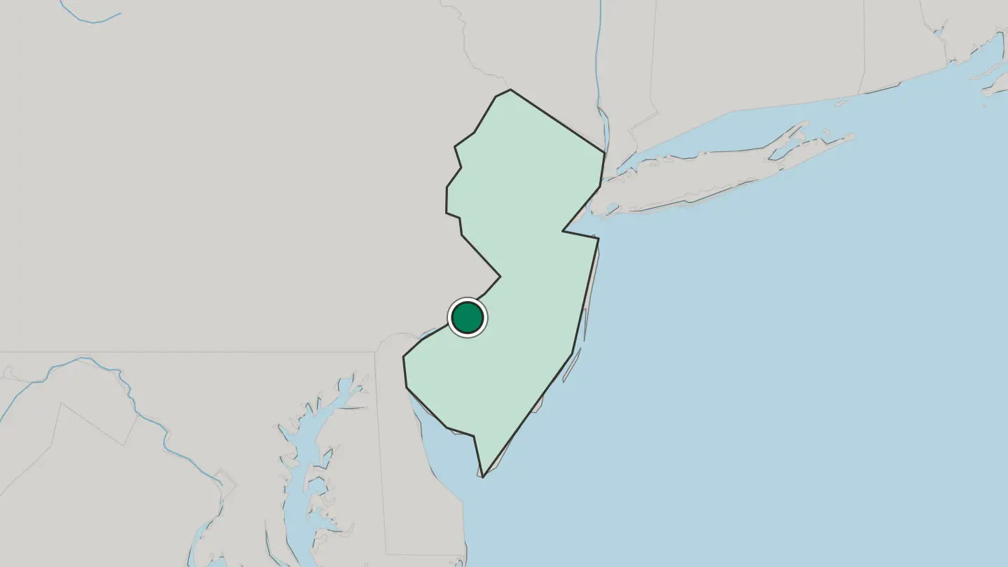 Map of Cherry Hill in United States
