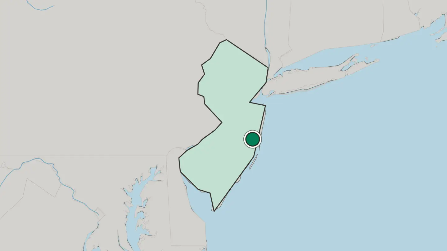 Map of Toms River in United States