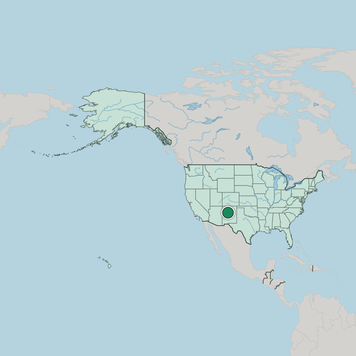 Map showing Albuquerque — In United States