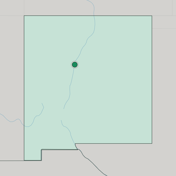 Map showing Albuquerque — In New Mexico