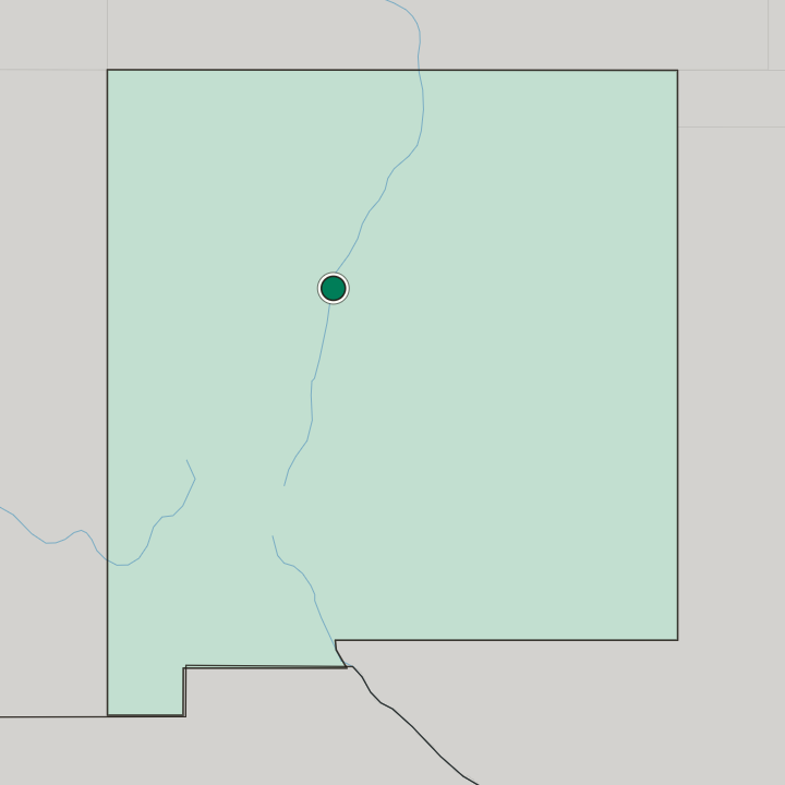 Map showing Old Town Albuquerque — In New Mexico