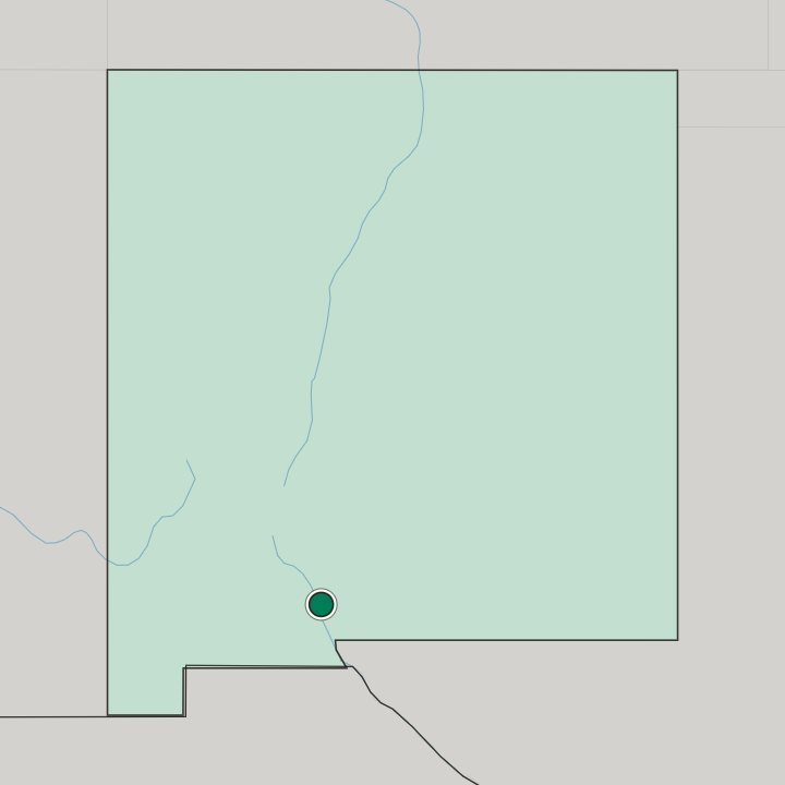 Map showing Las Cruces — In New Mexico