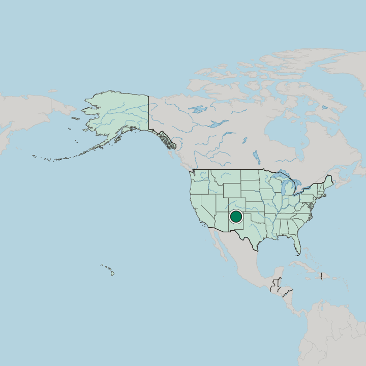 Map showing Santa Fe — In United States