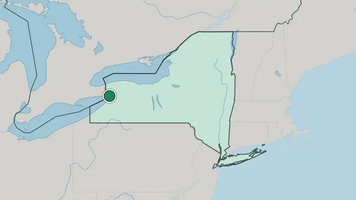 Map of Buffalo in United States