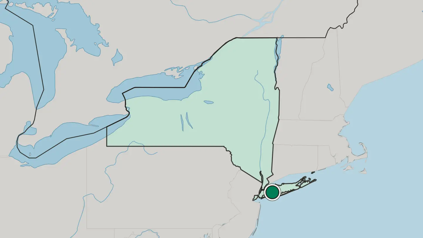 Map of Levittown in United States
