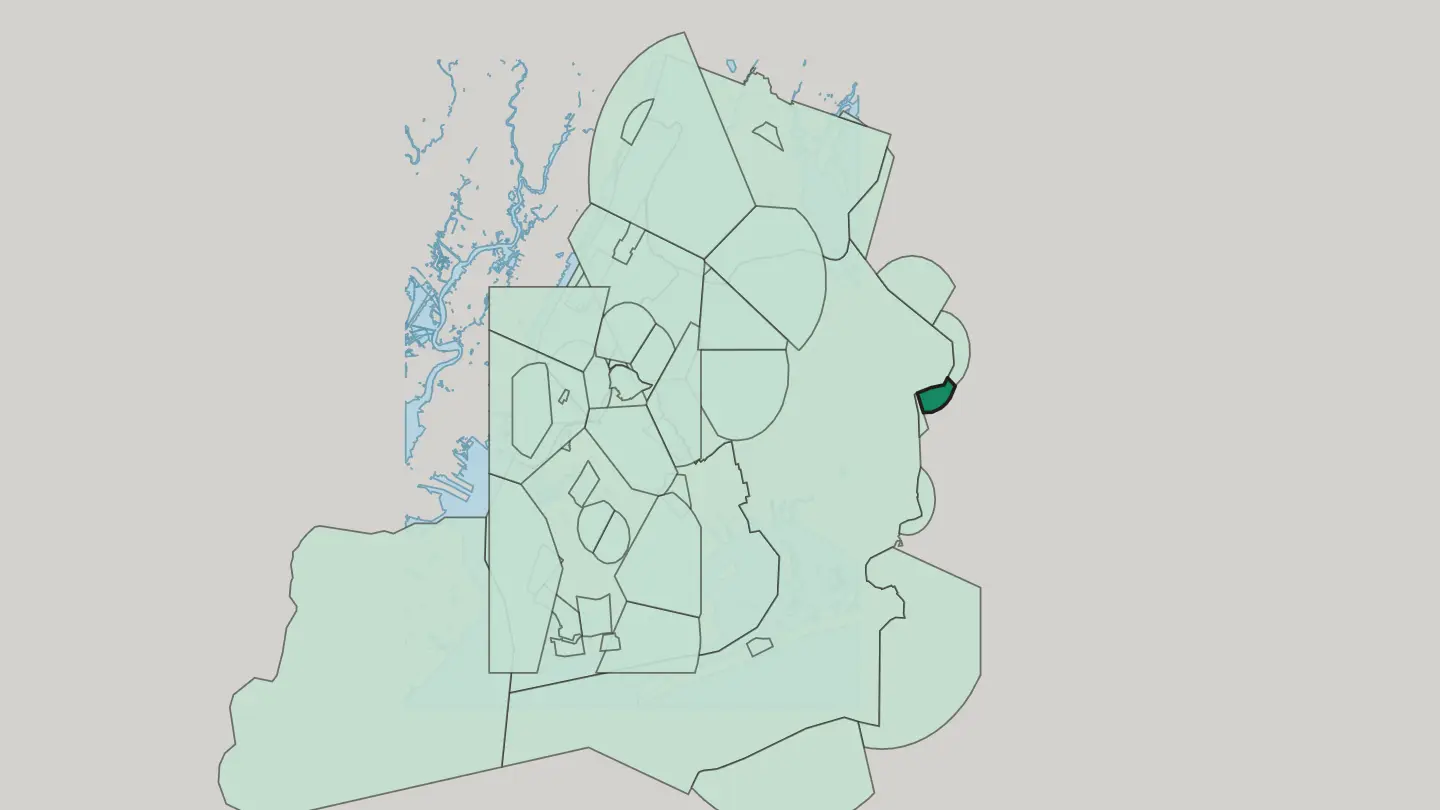 Map of Bellerose in New York City