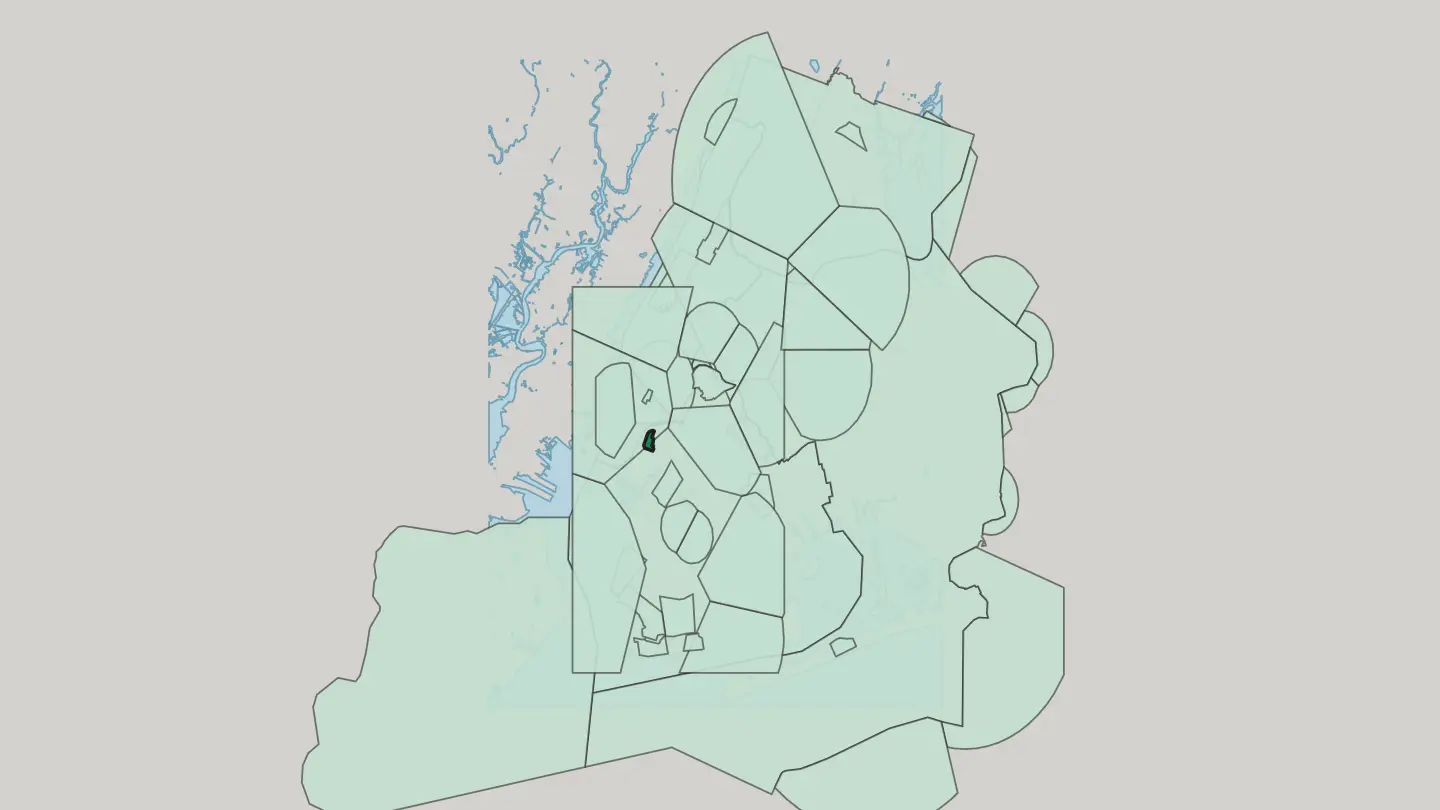 Map of Brooklyn Heights in New York City