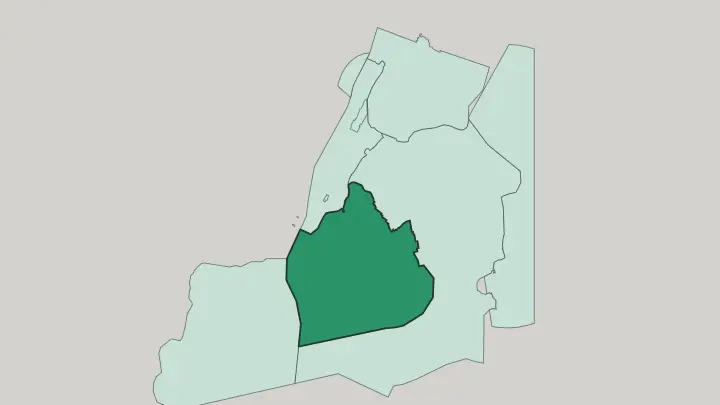 Map of Brooklyn in New York City