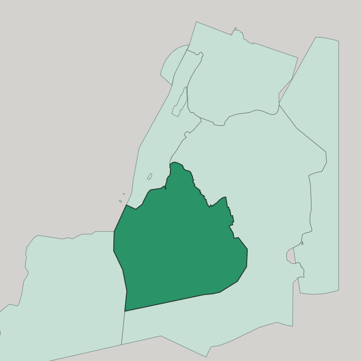 Map showing Brooklyn — In New York City