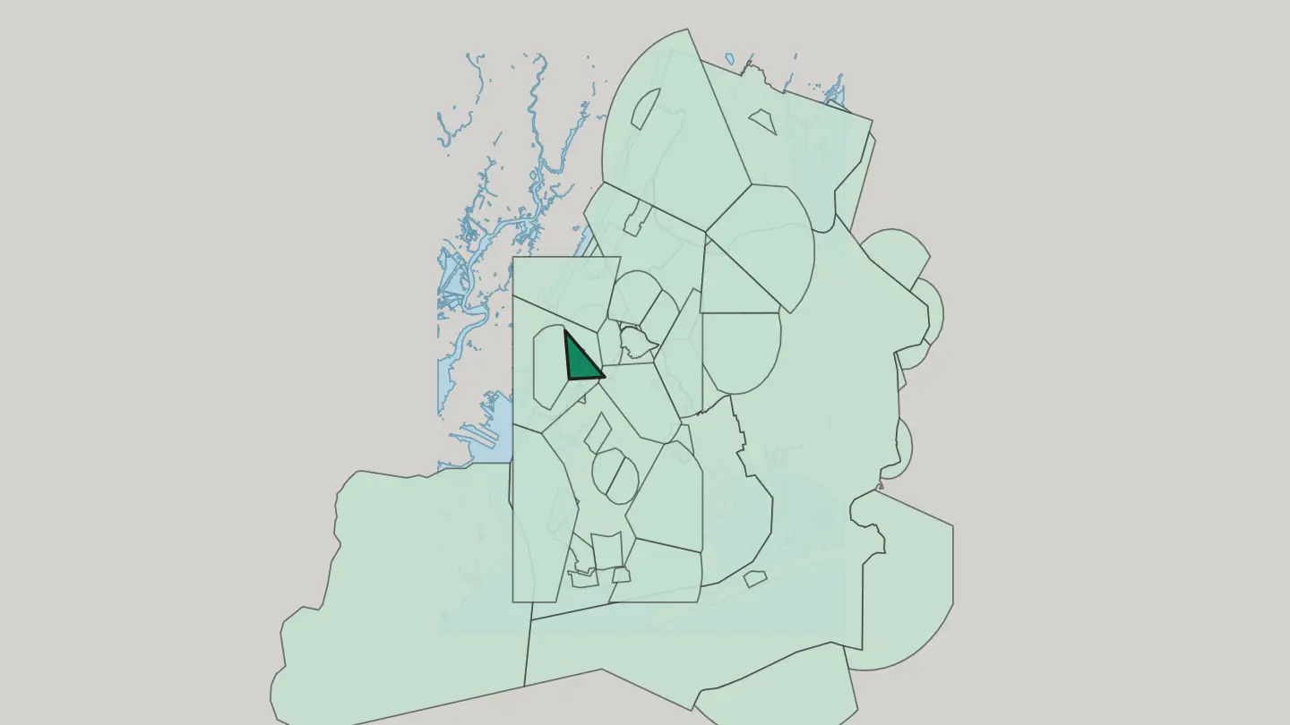 Map of Chinatown in New York City