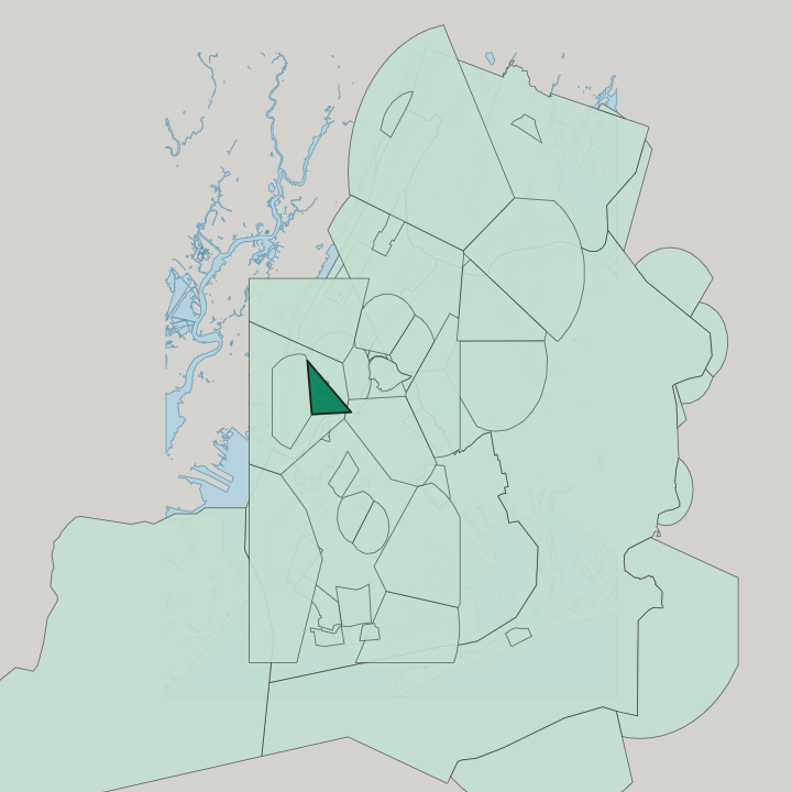 Map showing Chinatown — In New York City
