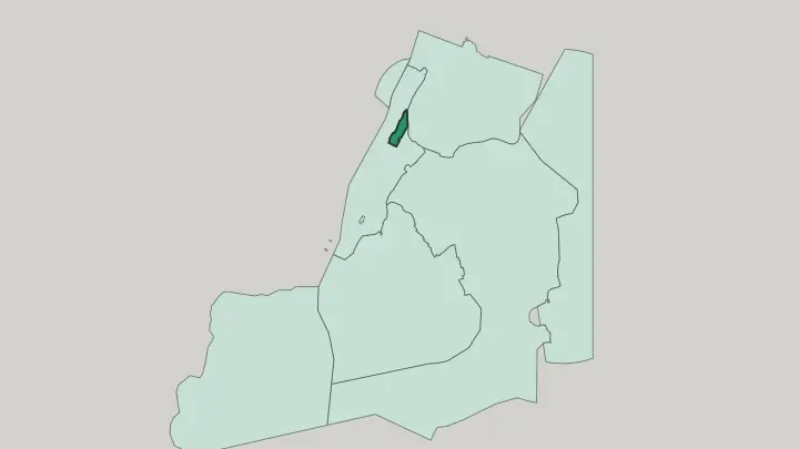 Map of Harlem in New York City