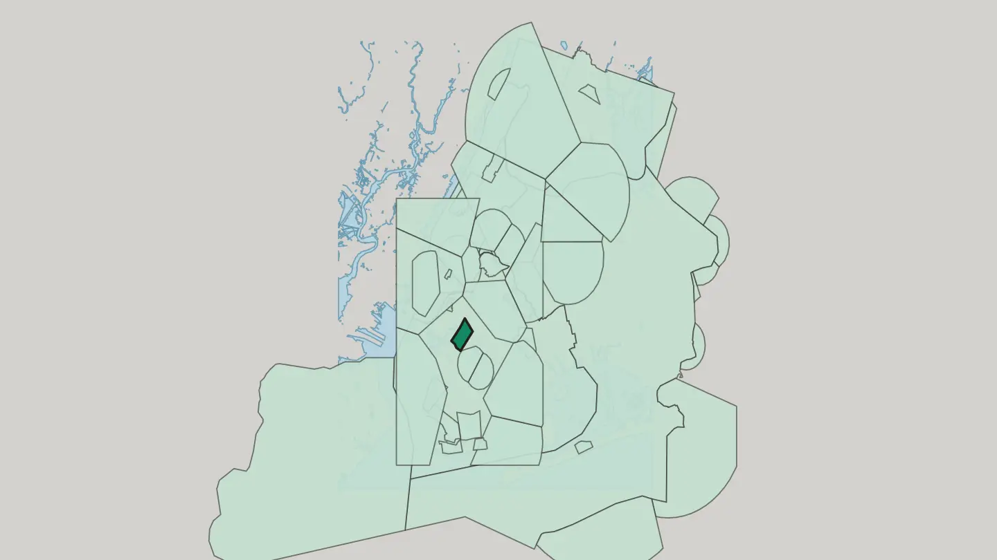 Map of Park Slope in New York City