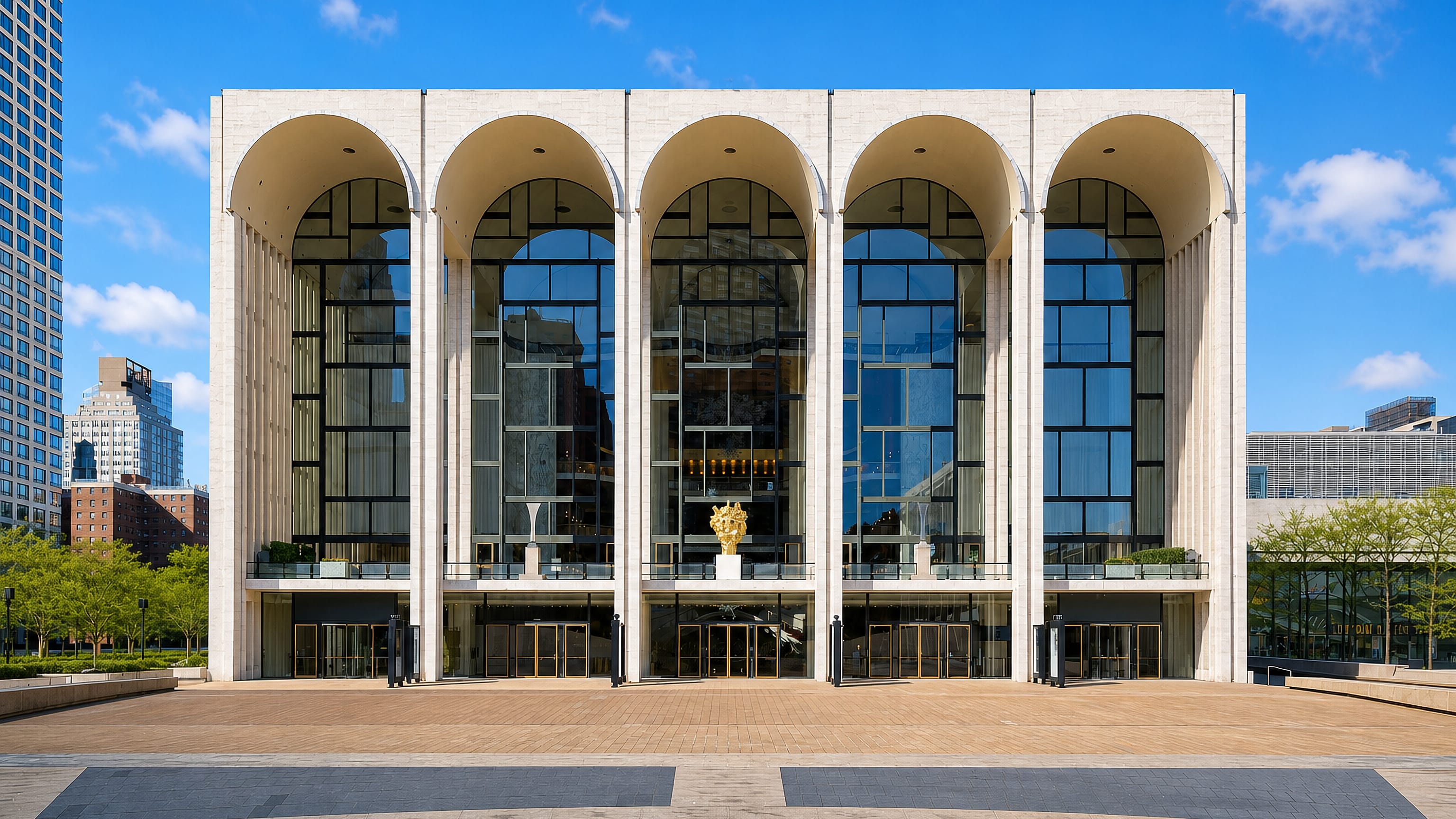 The Metropolitan Opera House at Lincoln Center on Manhattan's Upper West Side.