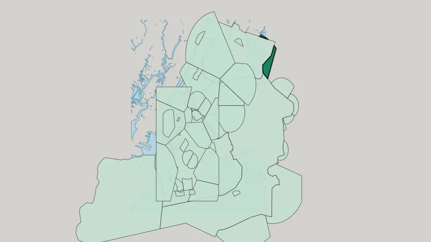 Map of Whitestone in New York City
