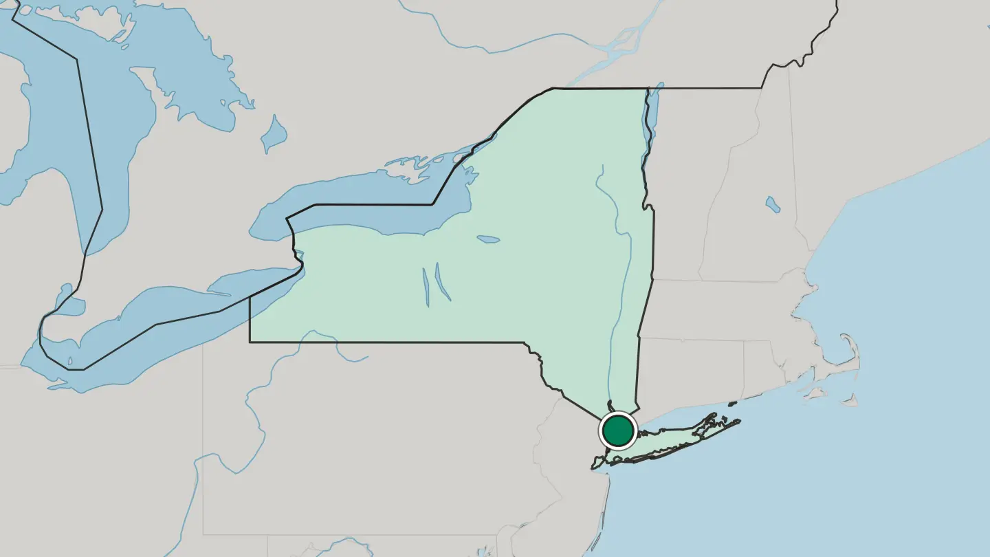 Map of Tuckahoe in United States