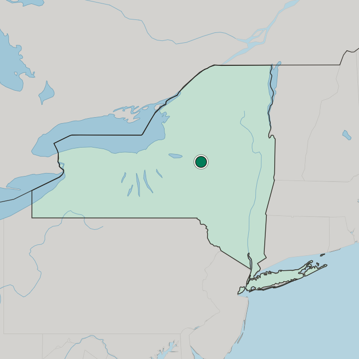 Map showing Utica — In New York