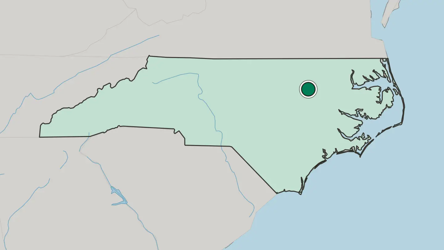Map of Rocky Mount in United States