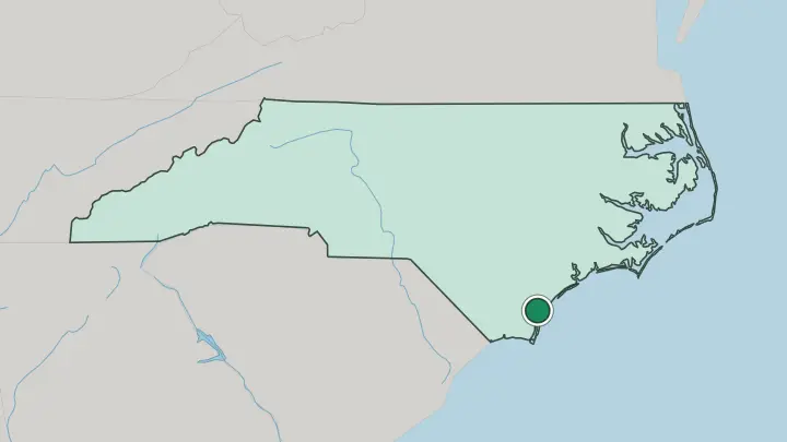 Map of Wilmington in United States