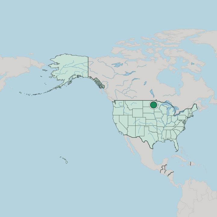 Map showing Fargo — In United States