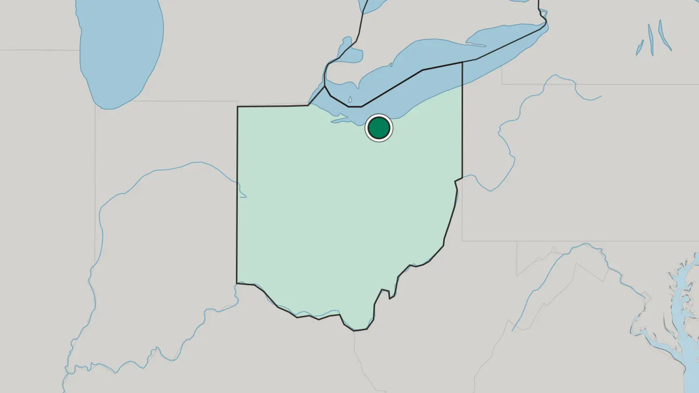 Map of Elyria in United States