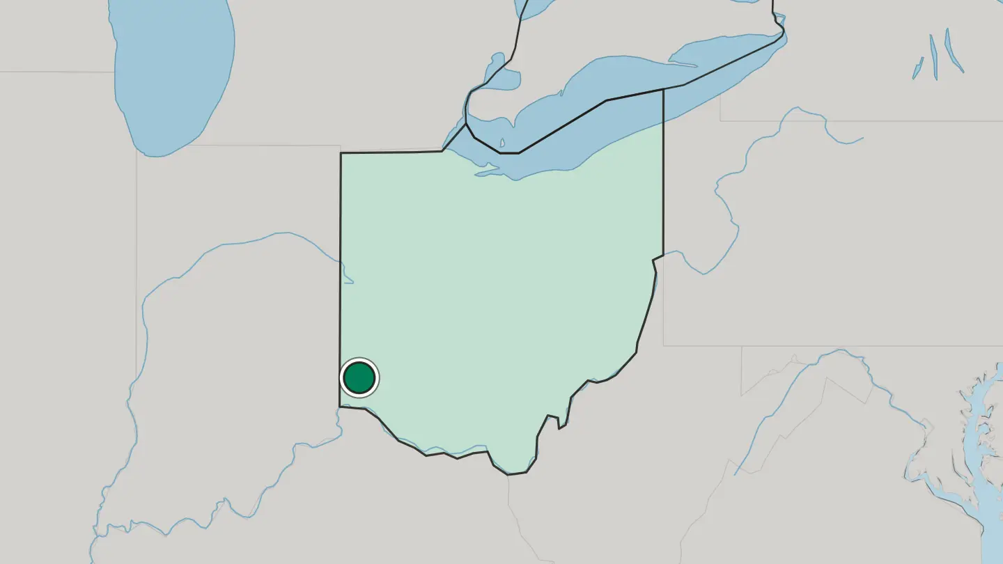 Map of Hamilton in United States