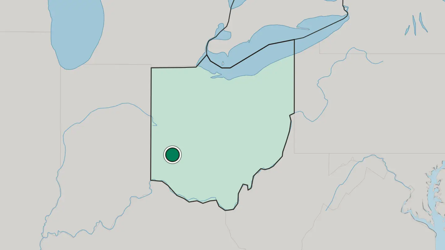 Map of Kettering in United States