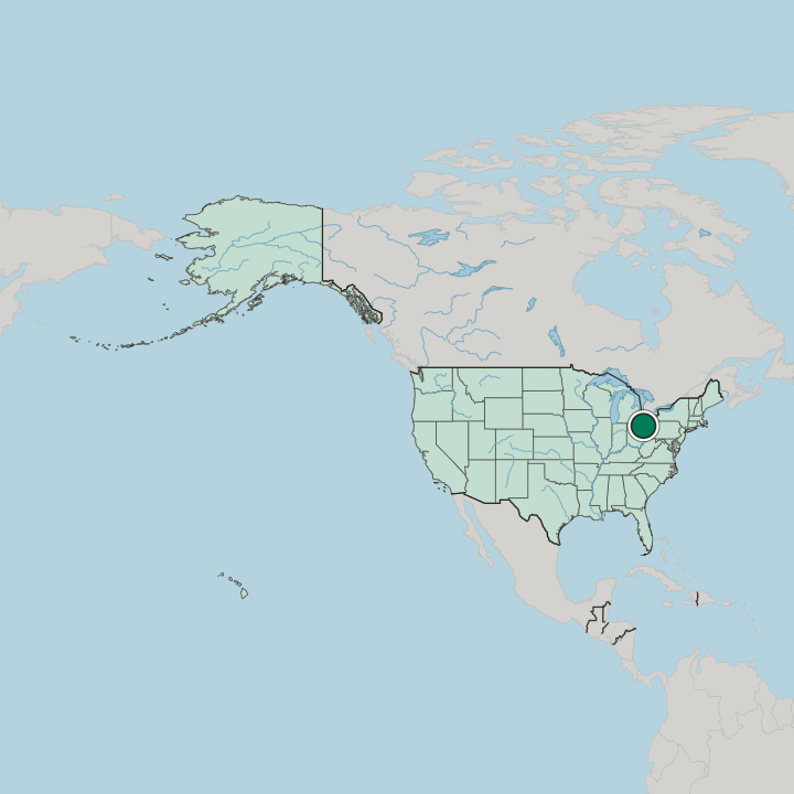 Map showing Parma — In United States