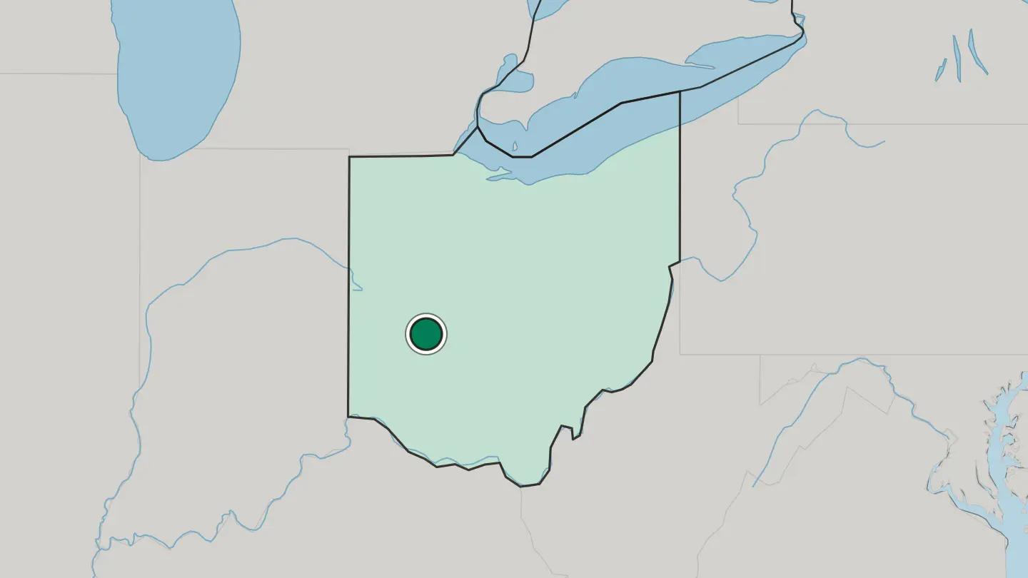 Map of Springfield in United States